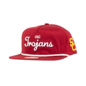 USC Trojans Cardinal Script Sporting Goods Deadstock Rope Snapback Hat